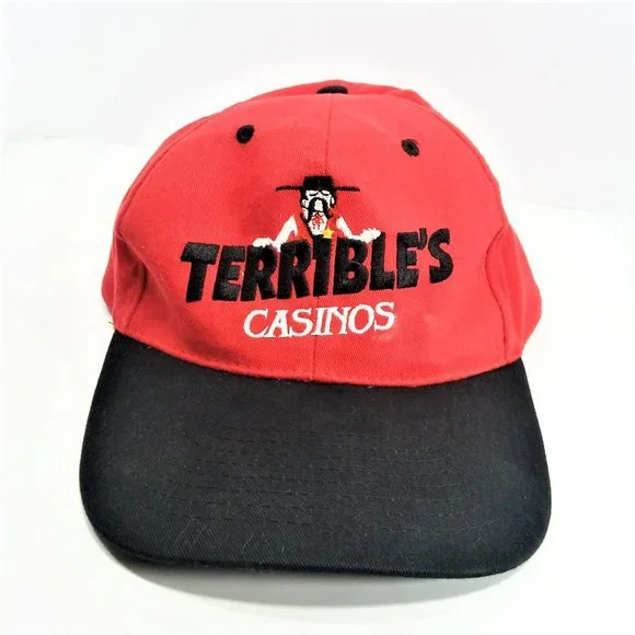 VTG TERRIBLE’S CASINOS ball cap hat Las Vegas Gamble Casino Embroidered Dealer - Picture 1 of 6